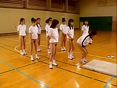 japanese schoolgirls Hairy Pussies Hot Asses Stretch During Gym Class