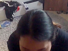 Korean thot sucks the tip