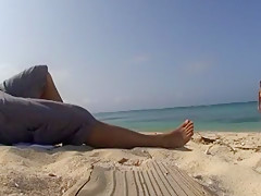 Best Japanese girl in Crazy Beach, Blowjob/Fera JAV movie