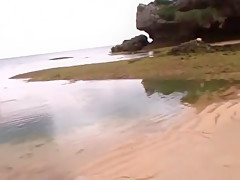 Hottest Japanese whore in Amazing Beach, Handjobs JAV movie