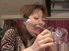 japan tape pantyhose on face 2