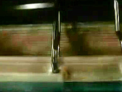 White swimsuit Pool sex {maria}