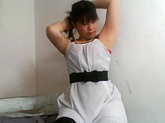 Sexy horny amateur japanese asian striptease