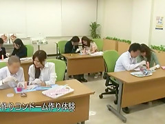 Exotic Japanese girl Hitomi Honjou, Yuna Shiina in Incredible Swallow/Gokkun, Handjobs JAV scene