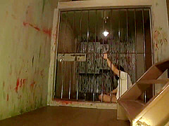 Megumi visits lonely prisoner and swallows sperm