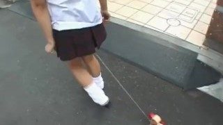 Bizarre JAV enema walk of shame for schoolgirl Subtitles