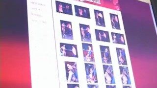 Asian slut has a wank job on a leather chair