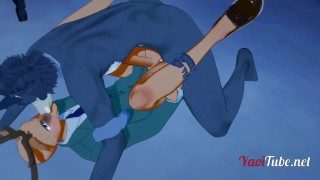 Beastars Furry Yaoi – Legosi x Louis Fuck in the warehouse – Yaoi Hentai 3D