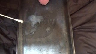 尿道が詰まるほどの特濃精子が出たので、いろいろ弄ってみました。