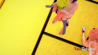 Naruto Boruto Yaoi – Naruto Fucks Sasuke & Kiba Fucks Boruto Orgy with cum inside