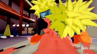 Naruto – POV Threesome 2 Naruto & Kiba Blowjob and cum in Naruto Mouth – Yaoi 3D