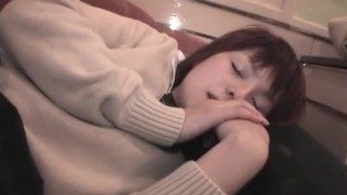 Subtitled masturbating petite and curvy Japanese schoolgirl