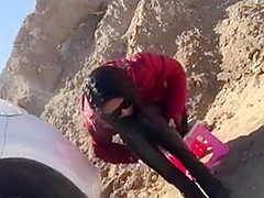 Chinese Voyeur Outdoor Blowjob and Sex