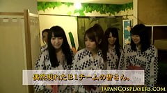 Cosplay kimono nippon babes fucking in group