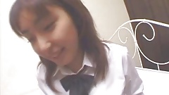 Haruka Hoshikawa has hairy cunt aroused and fucked all the way