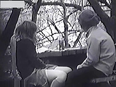 Infrared bench couple fucking