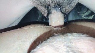 Japanese long dick bareback with cum scene