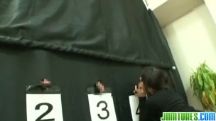 Mature lady plays kinky guessing game