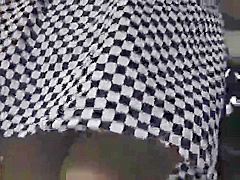 Sexy underwear upskirt view