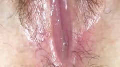 Wet pussy juice solo