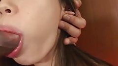 Yuu Kawano sucks a big cock and swallows cum