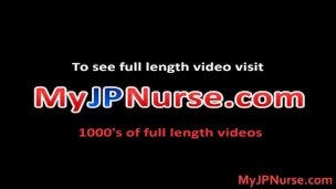 Asian nurse has sex in the hospital