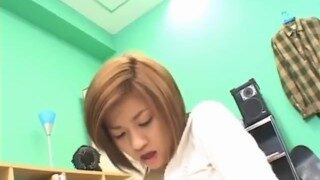 Aya enjoys sitting on her guys face with her pink teen pussy