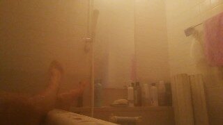 【盗撮】筋肉質な高校生が風呂に入る