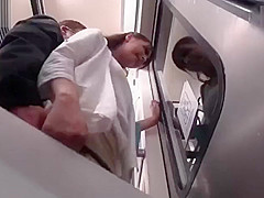 grope girl on train bus and fuck teacher big tits on school