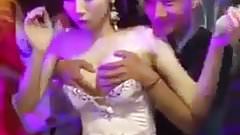 Japanese boobs press fr money