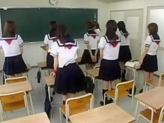 Japanese School Orgy With The Teacher