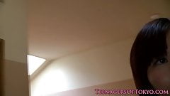 Japanese teen pounded after sucking cock