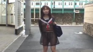 Mikan Hot Asian model likes flashing her