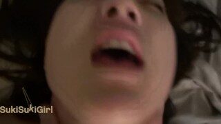 WMAF asian doll gets THROATFUCK and CREAMPIE @sukisukigirl green eyes POV