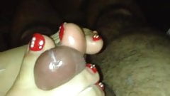 Akiko meaty toe Footjob beat down