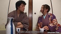 Big ass Japanese hottie dicked and creampied in the bedroom