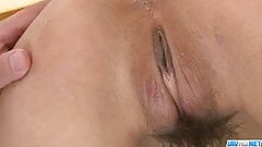 Chika Ishihara gets creamed after a wild fuck show