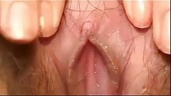 Close Up On Juicy Wet Hairy Pussy BVR
