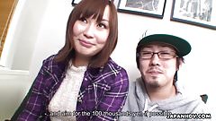 Fucking her silly and cumming all over her tits