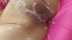 Furry Japanese pussy shaved clean and fucked by guys