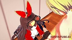 Genshim Impact Hentai – Amber Hard Sex 1-2