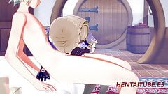 Genshin Impact Hentai – Lisa Sex in her House 1-3