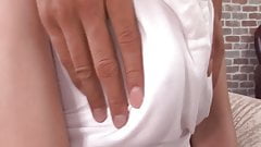 Horny agent plays with busty Japanese chick at porn audition