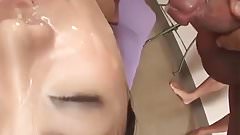 Impressive sex scenes in threesome with Mitsu Anno