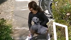 Japanese Girl Pissing In Street