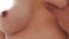 Japanese girl riding her boyfriend