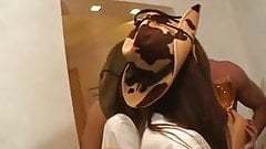 Japanese girls fuck white cock in group sex 2