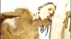 Japanese gold bodypaint sex