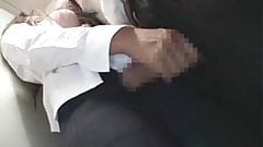 Japanese Lady in Elevator 2