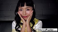 Japanese Schoolgirl Marica fucks her English friend